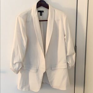 White lightweight blazer